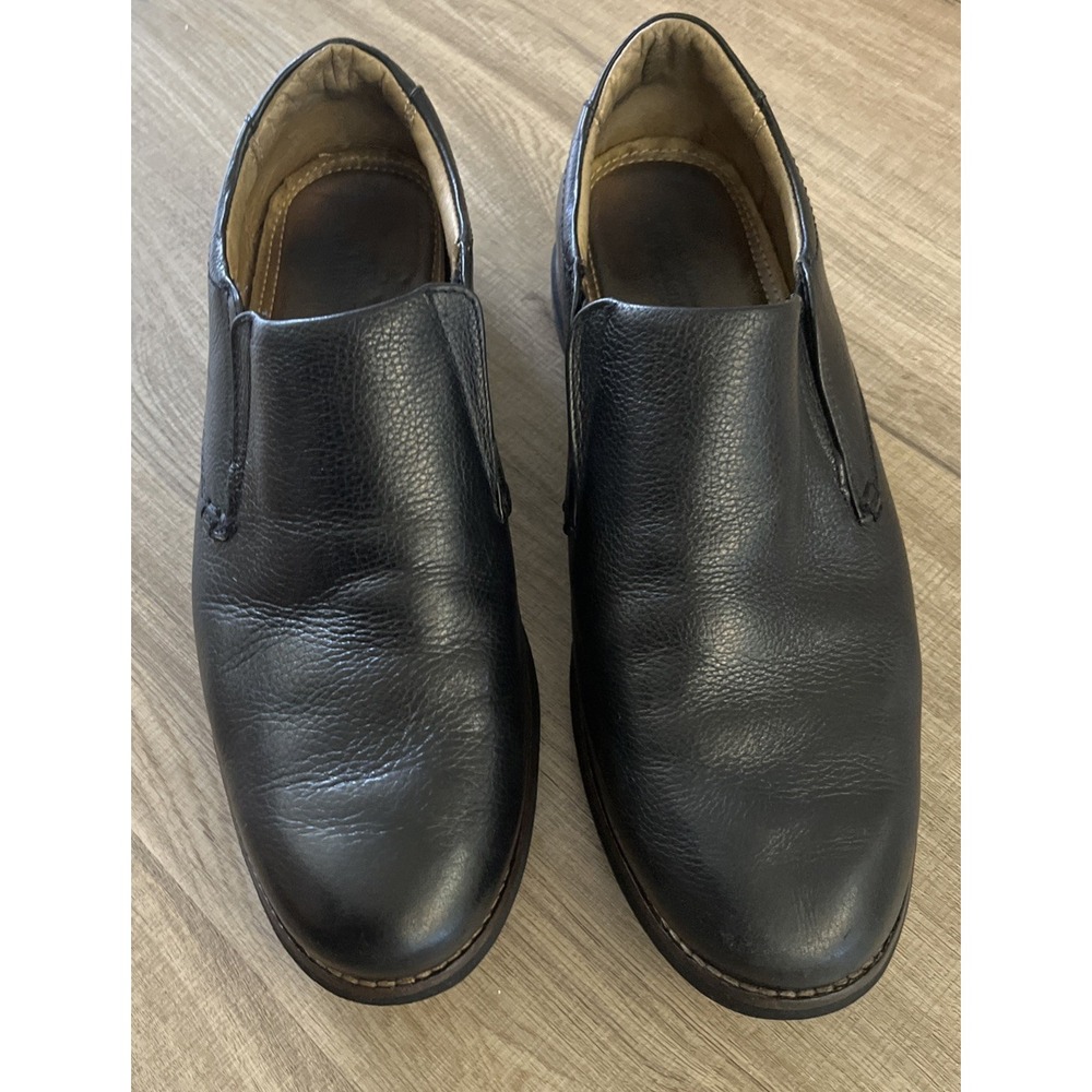 American Classics De La Rentis Men Shoes Black 9.5 M Leather Slip On Loafers
